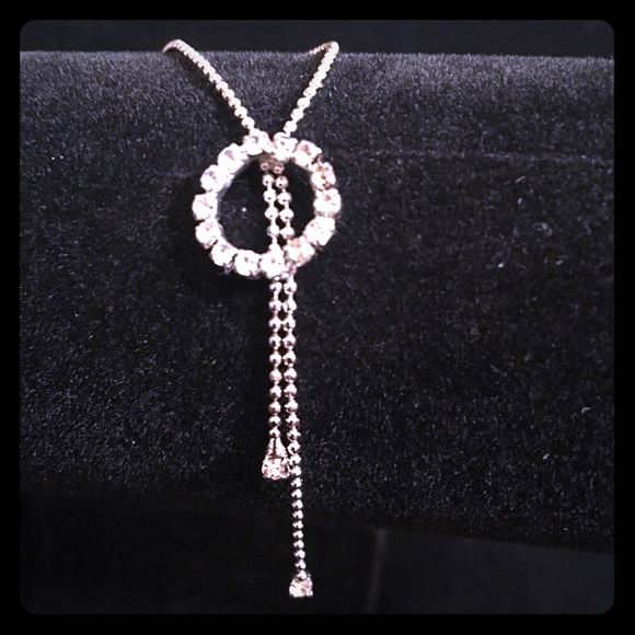 Jewelry - HALO SILVER AND RHINESTONE ANKLET